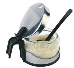 QUEIJEIRA INOX/VIDRO P/ QUEIJO PARMESÃO