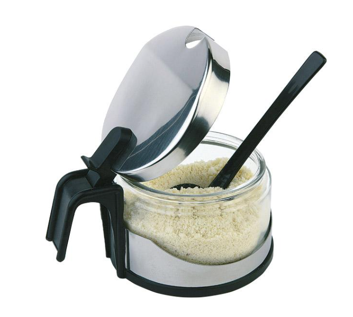 QUEIJEIRA INOX/VIDRO P/ QUEIJO PARMESÃO
