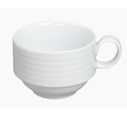 CHAVENA PORCELANA BRANCA 90 ML EMP.
