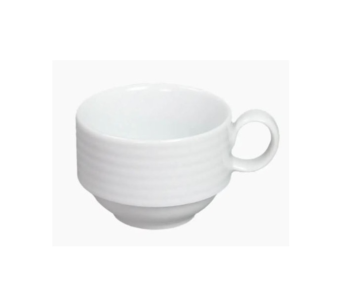 CHAVENA PORCELANA BRANCA 90 ML EMP.