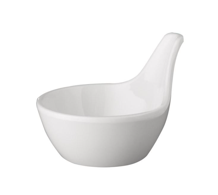 COLHER / TAÇA MELAMINA BRANCA 7X6 MM  50 ML