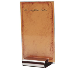 SUPORTE MENUS INOX 8X7 CM