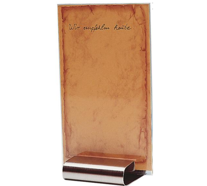 SUPORTE MENUS INOX 8X7 CM