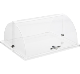 CAMPANULA ROLLTOP POLICARBONATO GN 1/2 C/ PEGA PRATEA