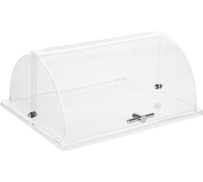 CAMPANULA ROLLTOP POLICARBONATO GN 1/2 C/ PEGA PRATEA