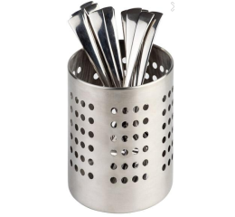 CESTO INOX P/ TALHERES 12X13.5 CM