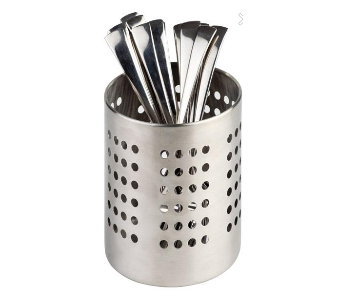 CESTO INOX P/ TALHERES 12X13.5 CM