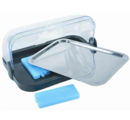 VITRINE REFRIGERADA C/ BASE PRETA 44X32 CM