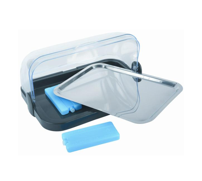 VITRINE REFRIGERADA C/ BASE PRETA 44X32 CM