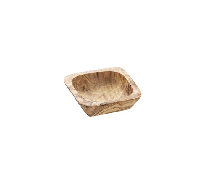 TAÇA MADEIRA QUADRADA 7,5X7,5 CM