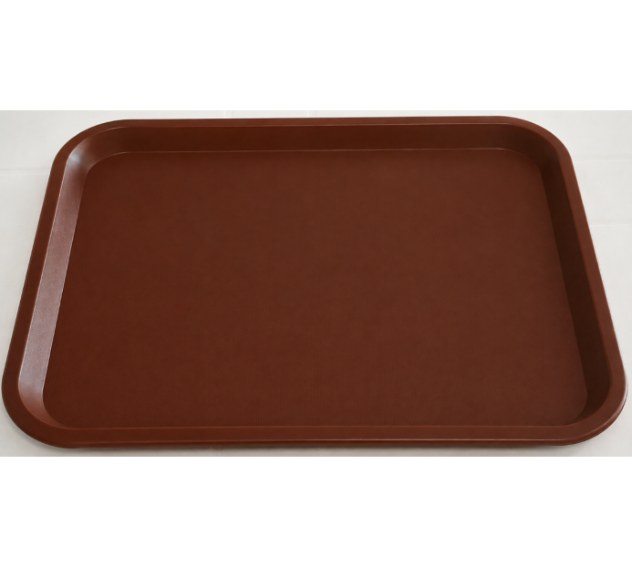 TABULEIRO PLASTICO 35x27 CM CASTANHO